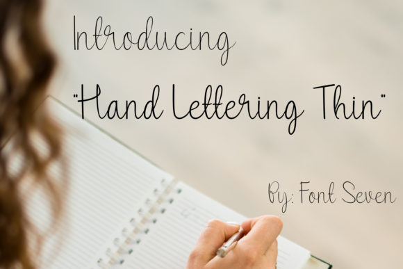 Download Hand Lettering Thin - Premium Resources