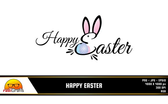 Download Unique Happy Easter Lettering Text - Lettering Collection