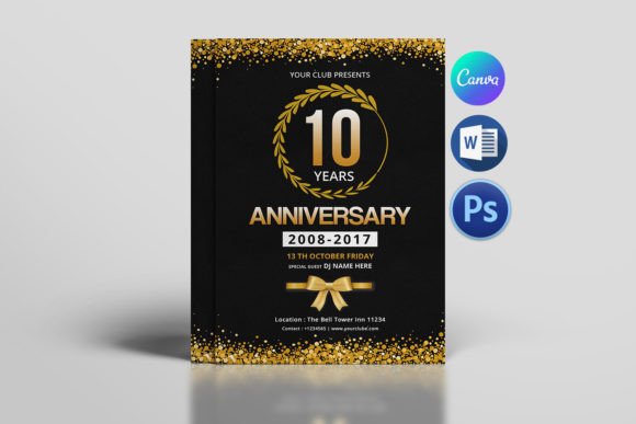 Download Anniversary Invitation Flyer Template - Invitation Collection